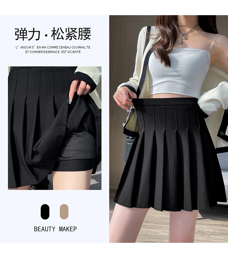 Белая короткая юбка с эластичным поясом и молнией оптом из Китая