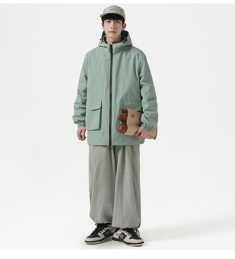 Мужская ветровка с капюшоном 2023 оптом из Китая