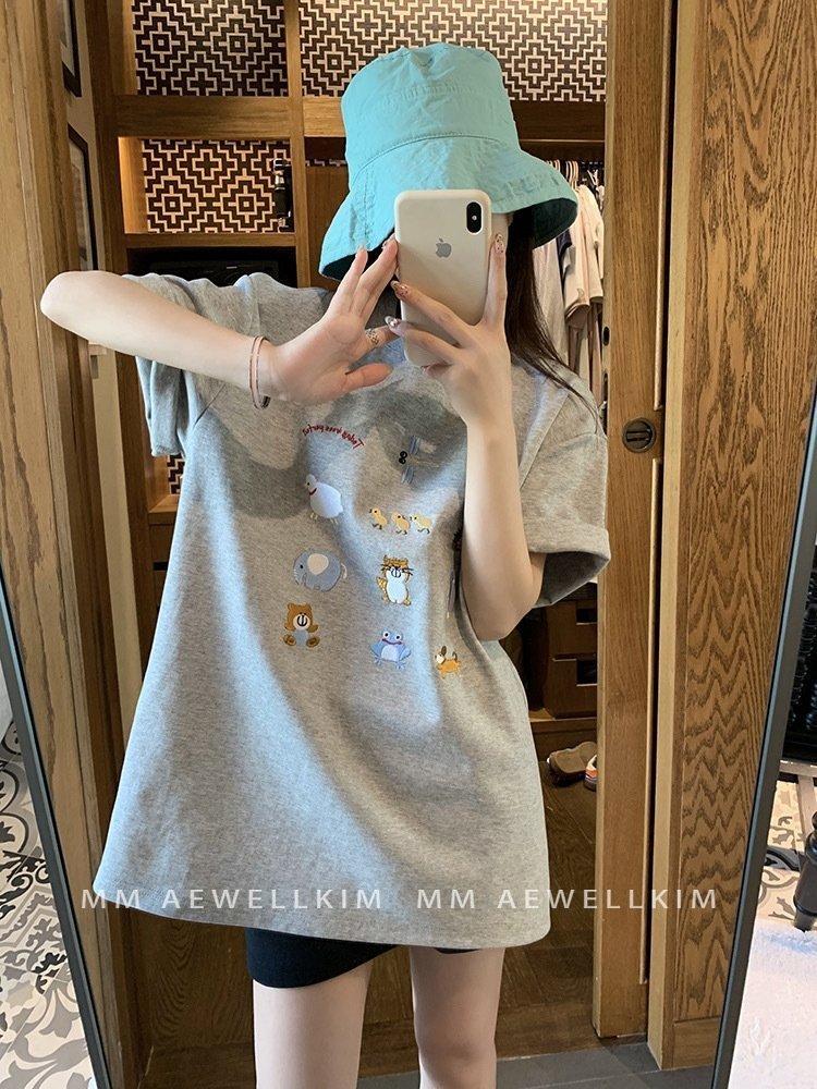 Женская футболка с коротким рукавом 2024 летней коллекции оптом