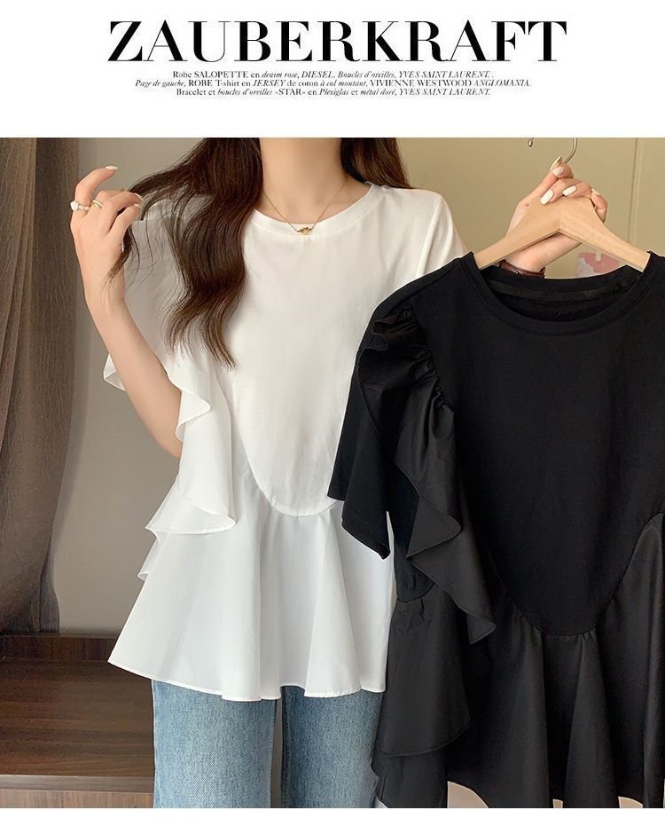 Женская футболка с коротким рукавом 2024 лето оптом