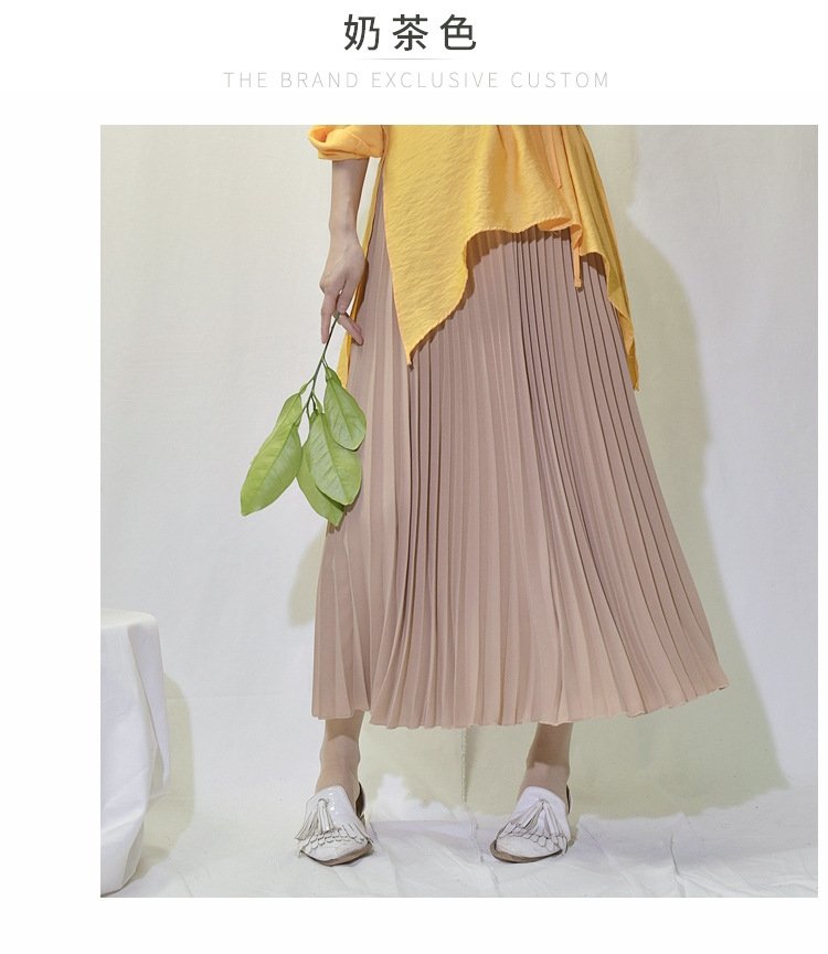 Длинная плиссированная юбка в стиле ханбок оптом из Китая