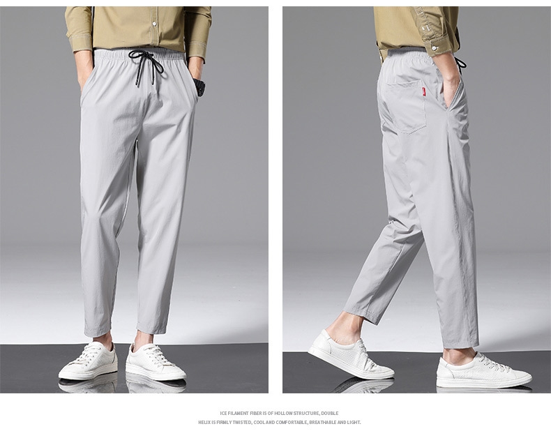 Летние мужские брюки из легкого материала оптом из Китая