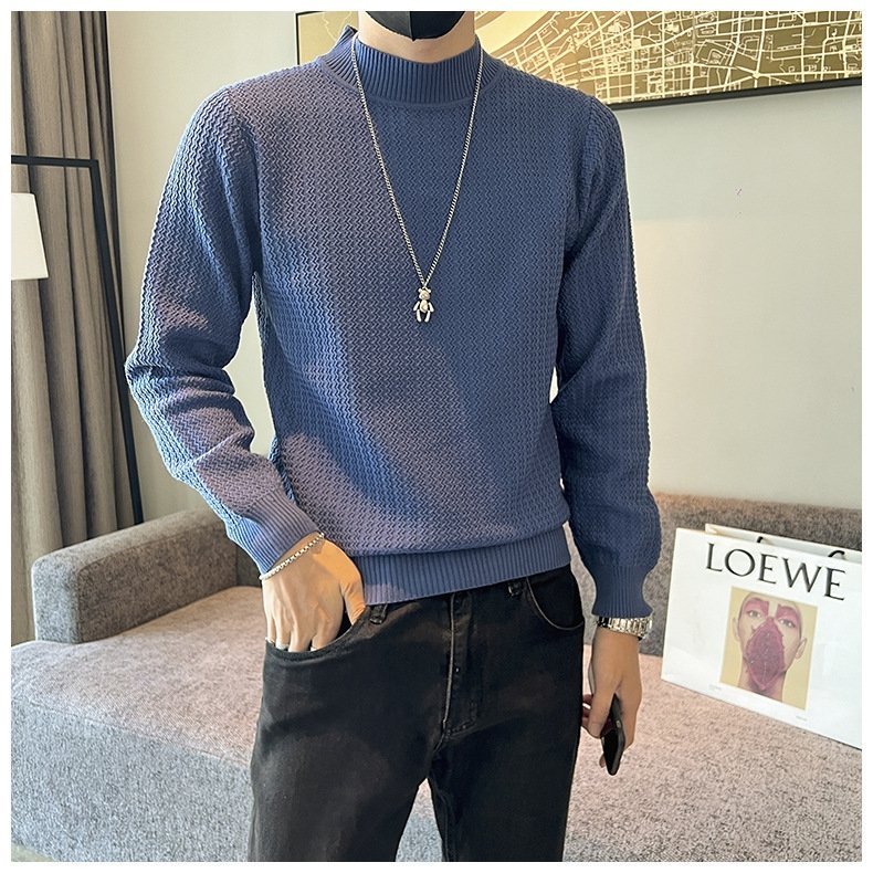 Мужской свитер с высоким воротником оптом