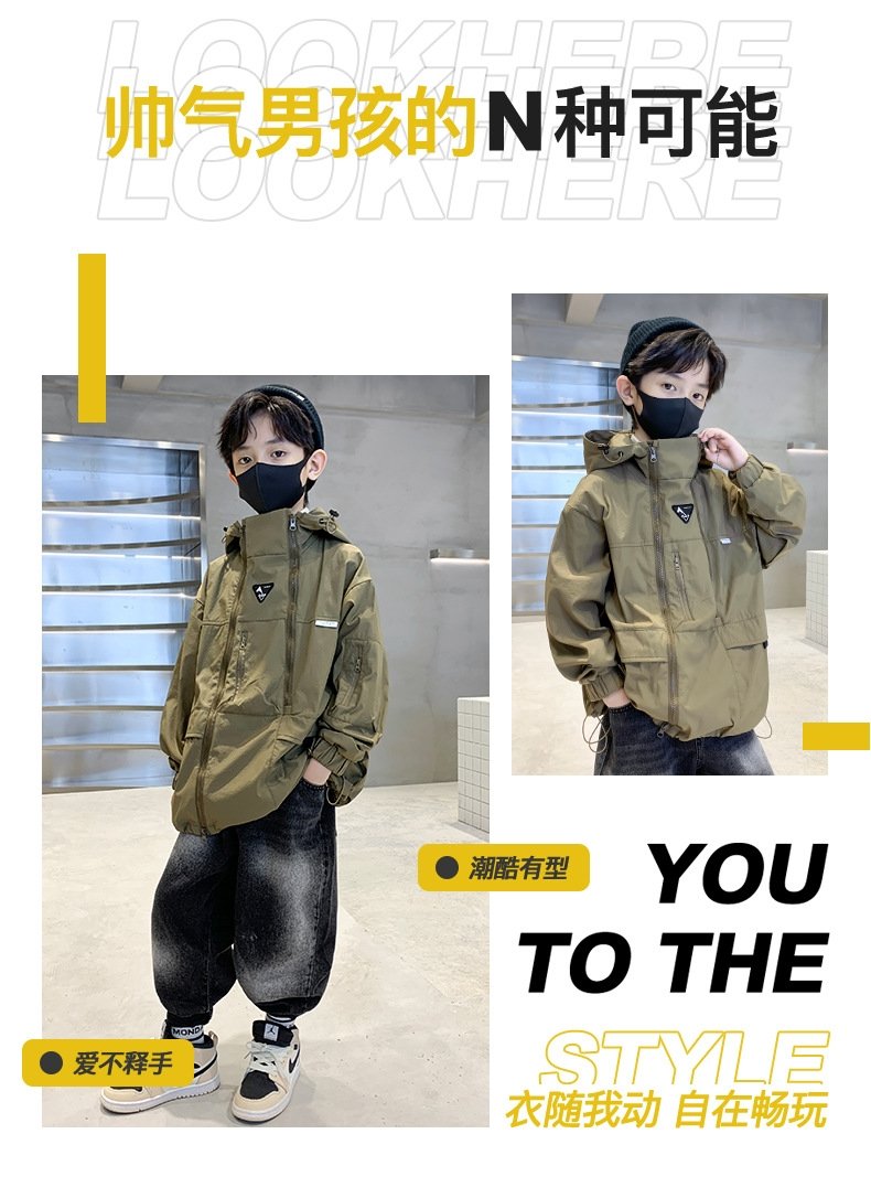 Детский плащ 2024 весна-осень оптом из Китая