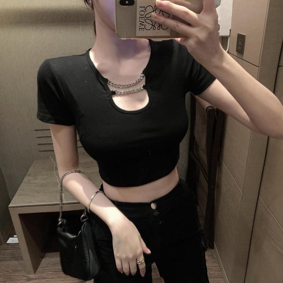 Футболка Черная с острым дизайном оптом