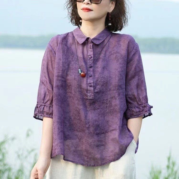 Женская футболка с вышивкой и средним рукавом оптом