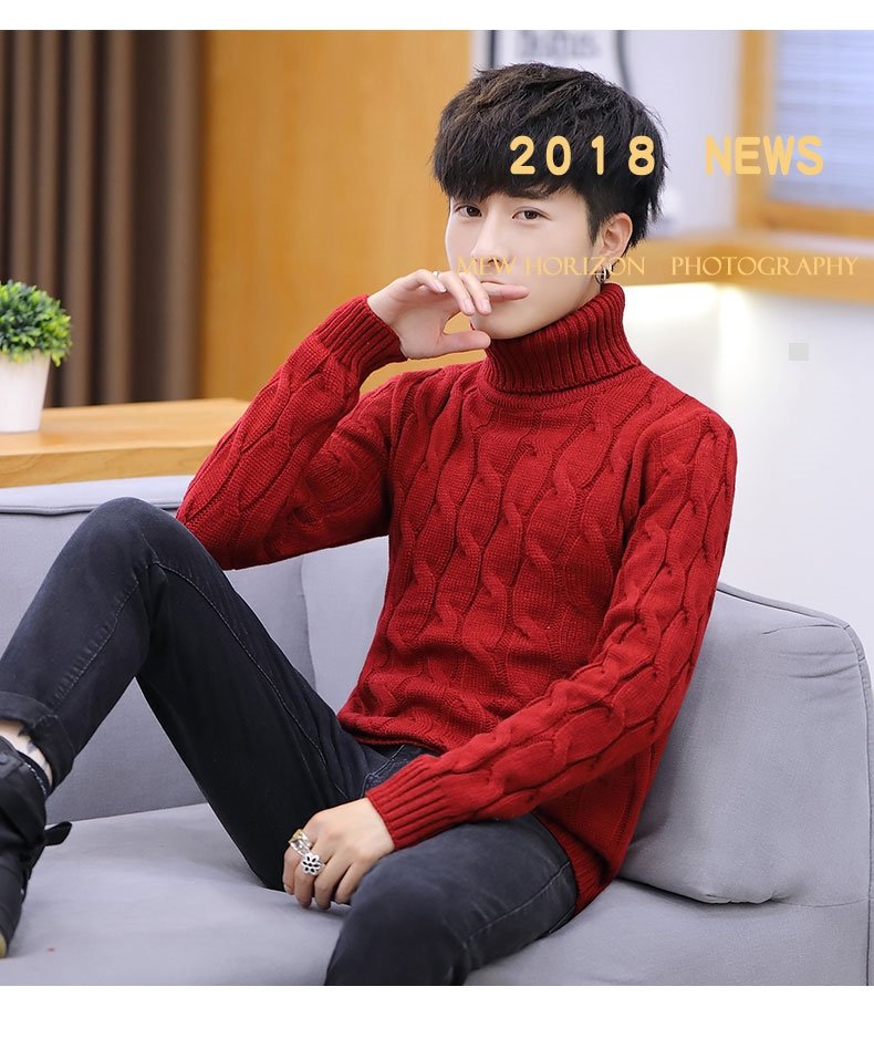 Мужской свитер с высоким воротником оптом