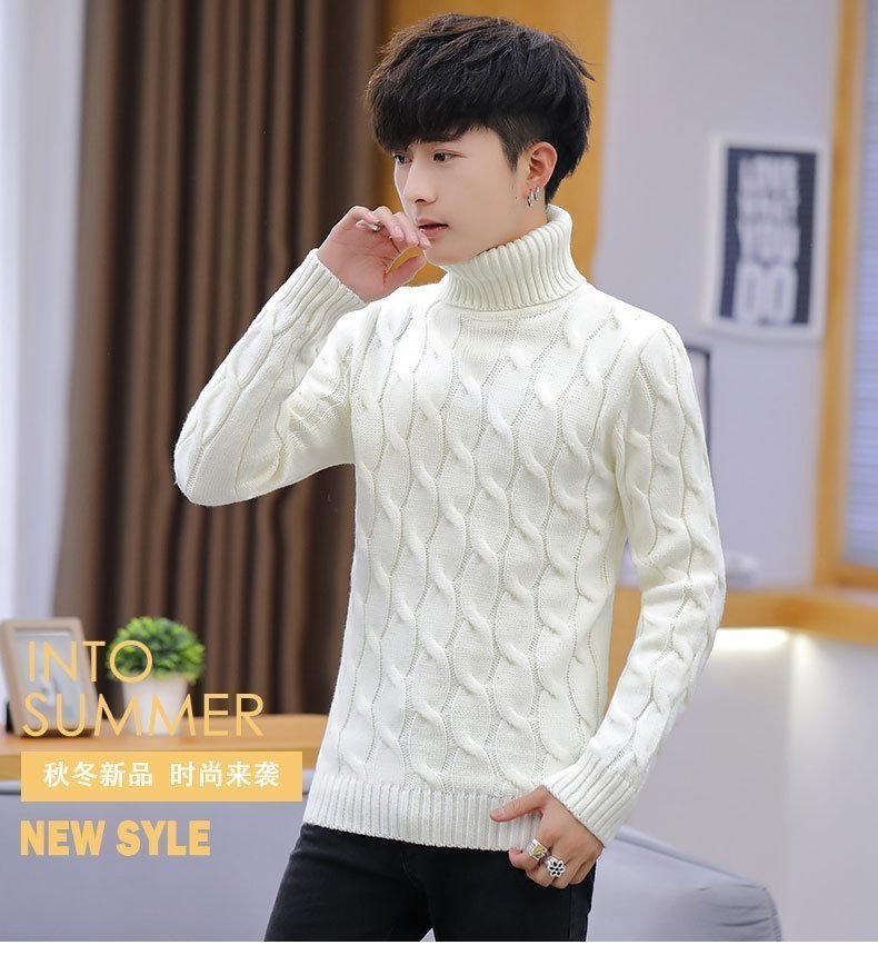 Мужской свитер с высоким воротником оптом