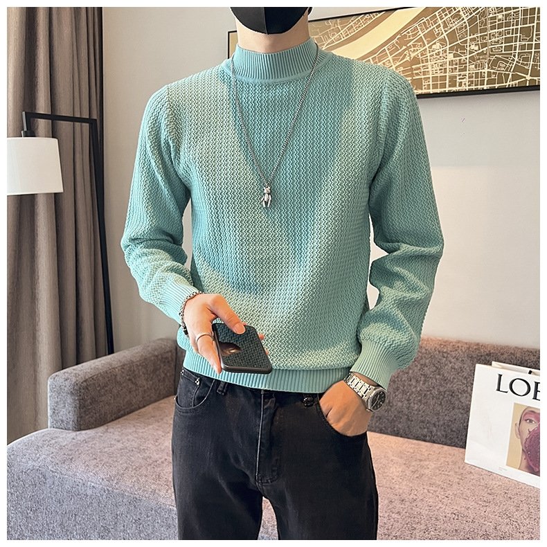 Мужской свитер с высоким воротником оптом