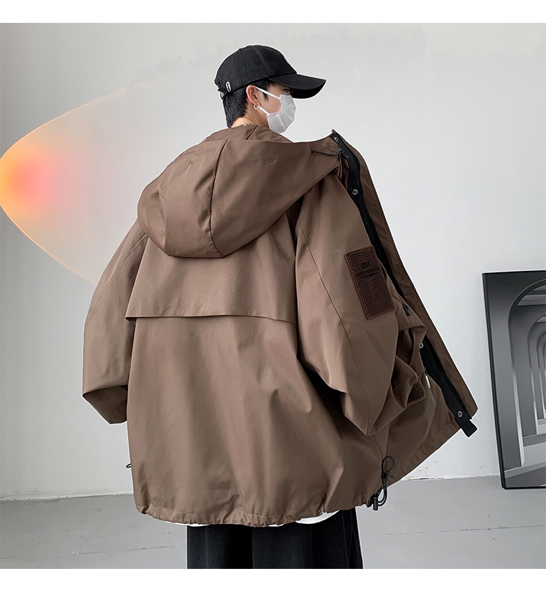 Мужская трехв одная ветровка с капюшоном оптом из Китая