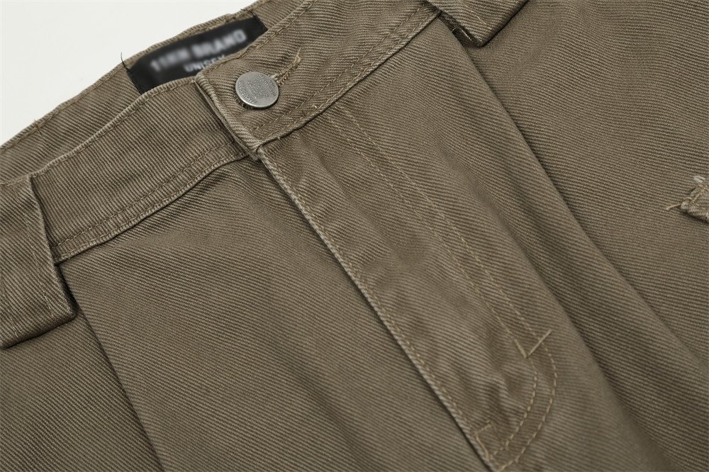 Мужские джинсы с карманами и широкими штанинами оптом из Китая