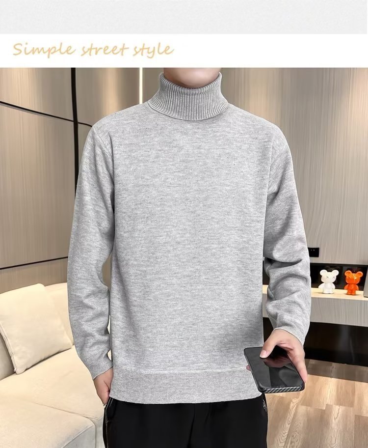 Мужской свитер с высоким воротником оптом