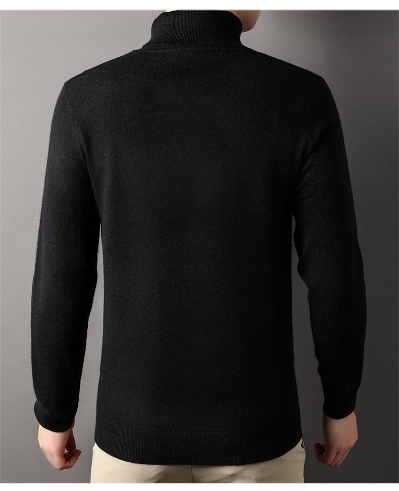 Мужской свитер с высоким воротником осенне-зимней коллекции 2024 оптом