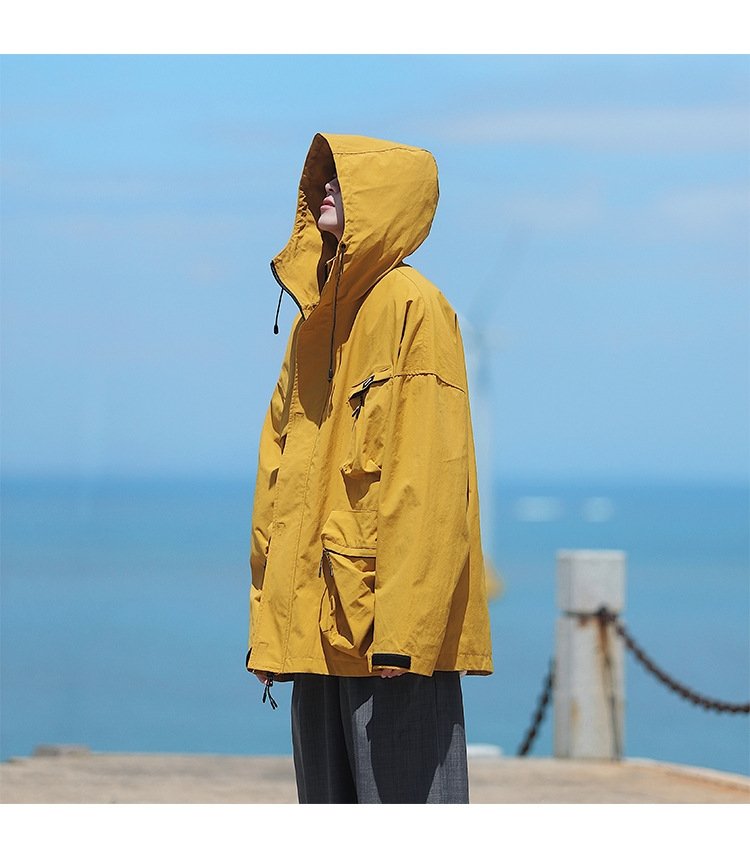 Ветровка военного стиля с капюшоном оптом из Китая