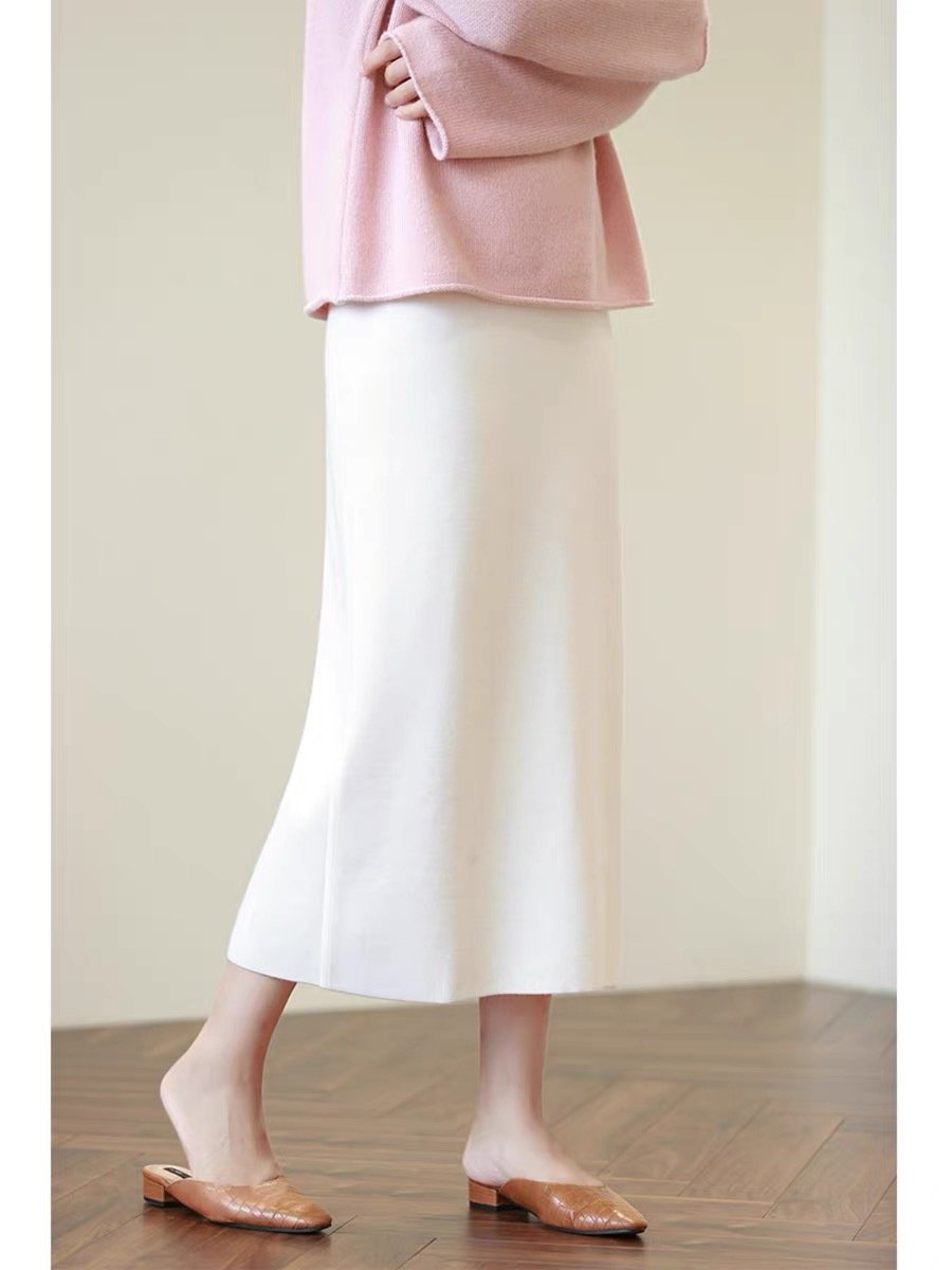 Женская юбка из шелка и кашемира оптом из Китая