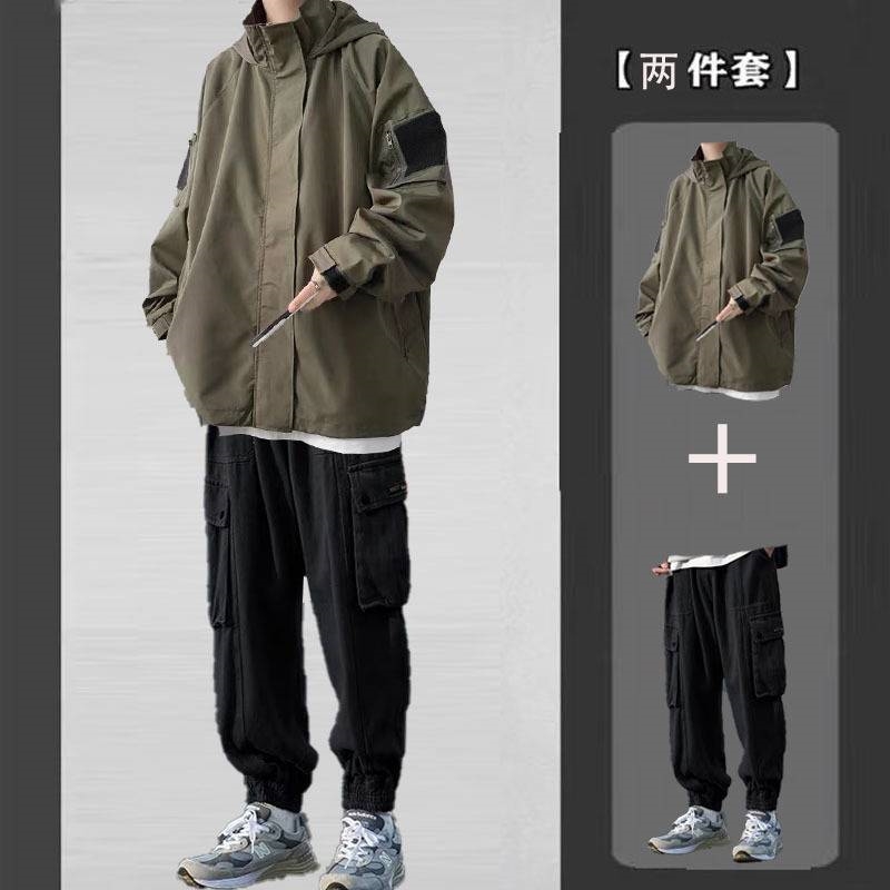 Мужская весенне-осенняя куртка и брюки оптом из Китая