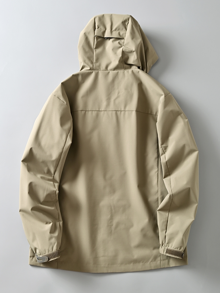 Мужская куртка с капюшоном и ветрозащитой оптом из Китая