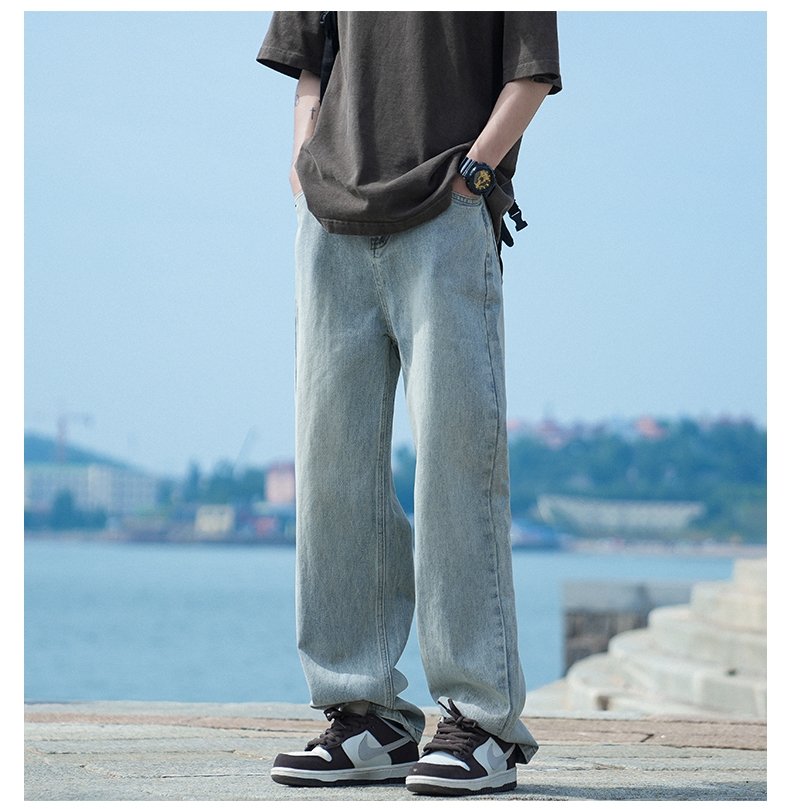 Мужские джинсы в стиле хайстрит 2024 оптом из Китая