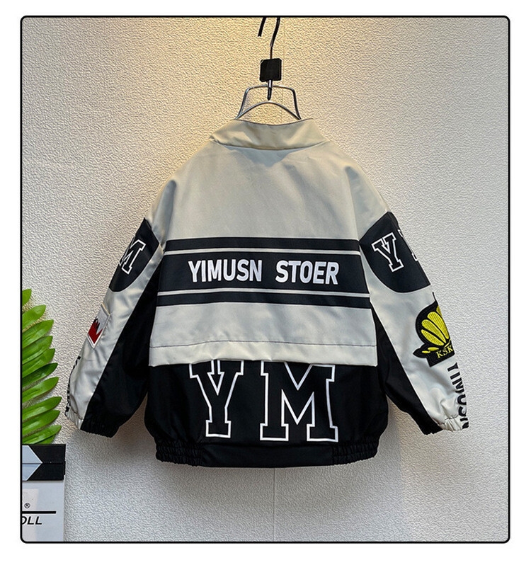 Детская мото-куртка 2023 весна-осень оптом из Китая