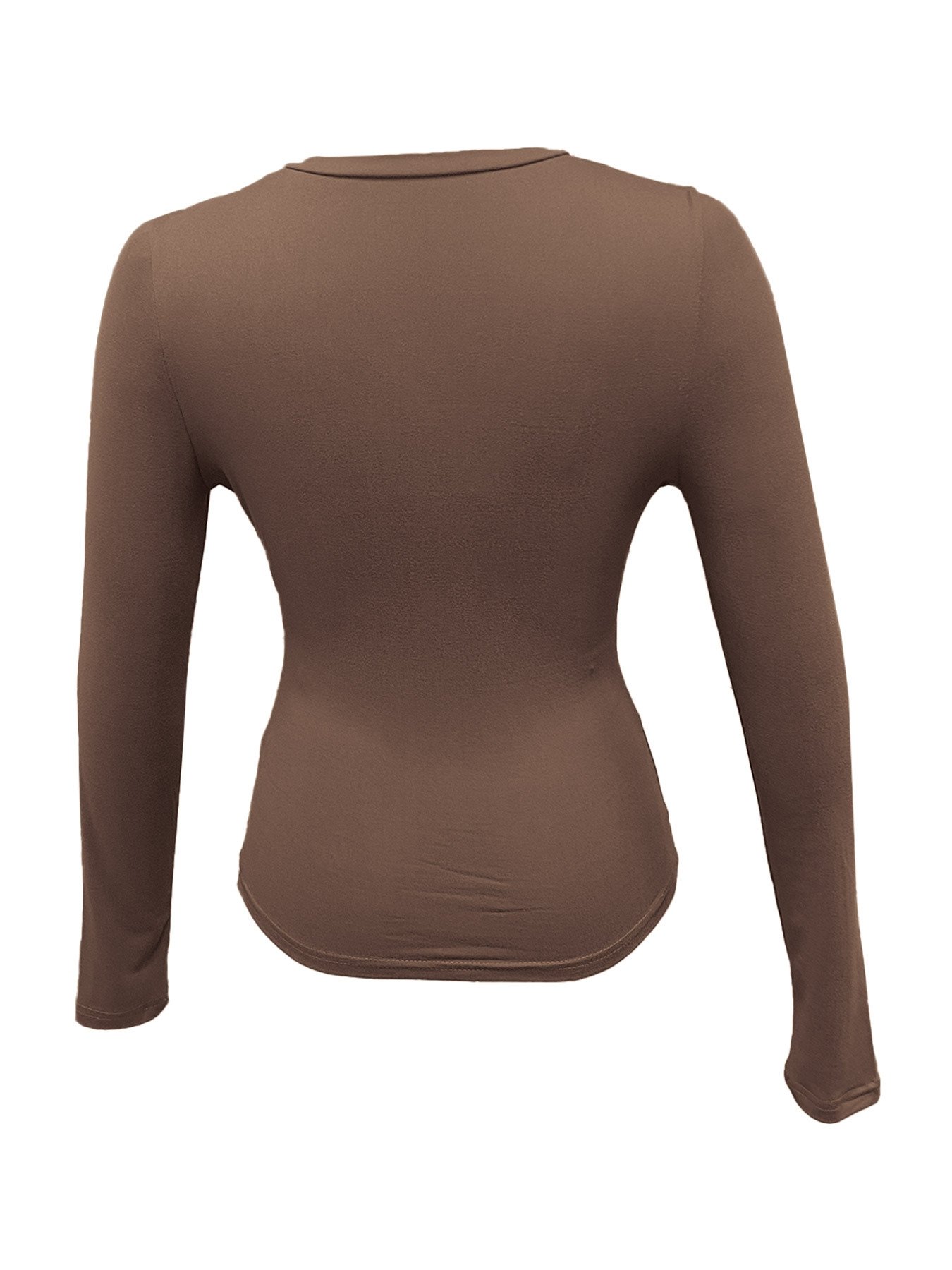 Женская блузка с длинным рукавом и V-образным вырезом оптом