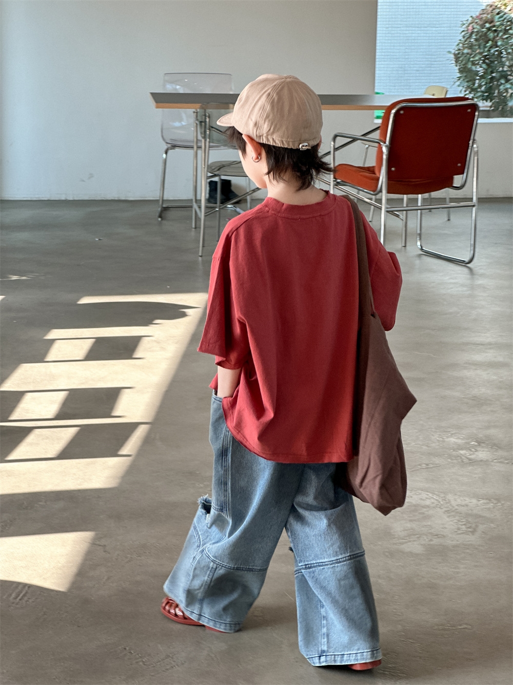 Джинсы для мальчиков в стиле ханбок 2024 оптом из Китая