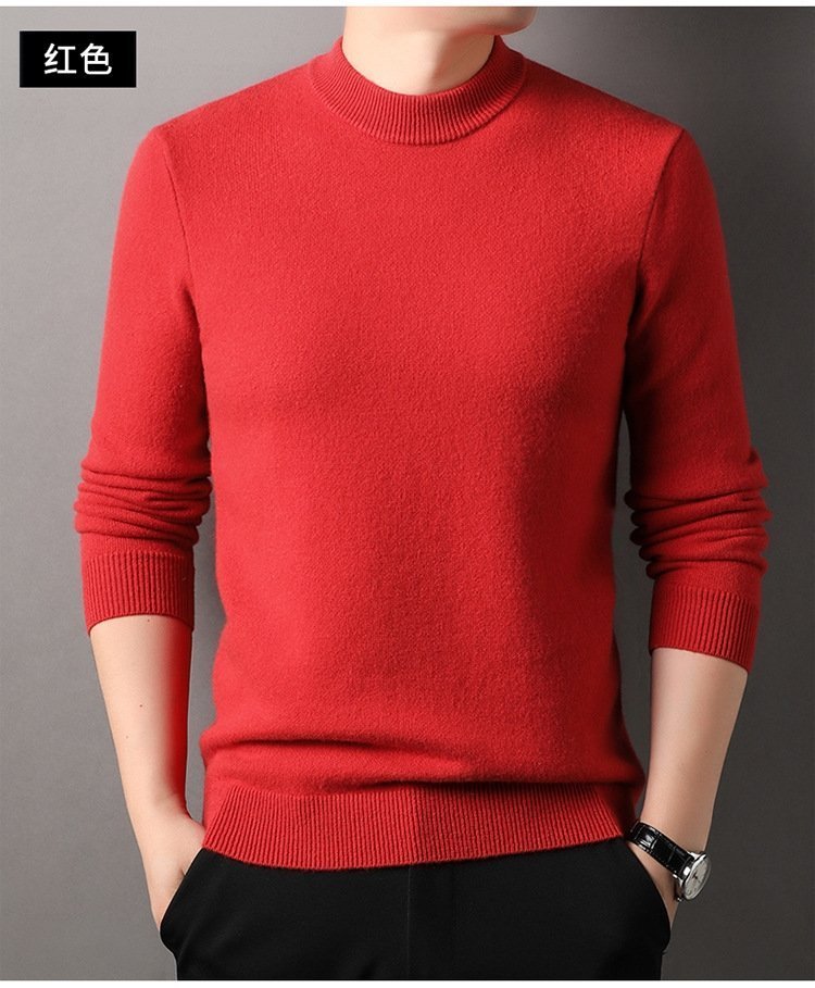 Мужской свитер из овечьей шерсти оптом