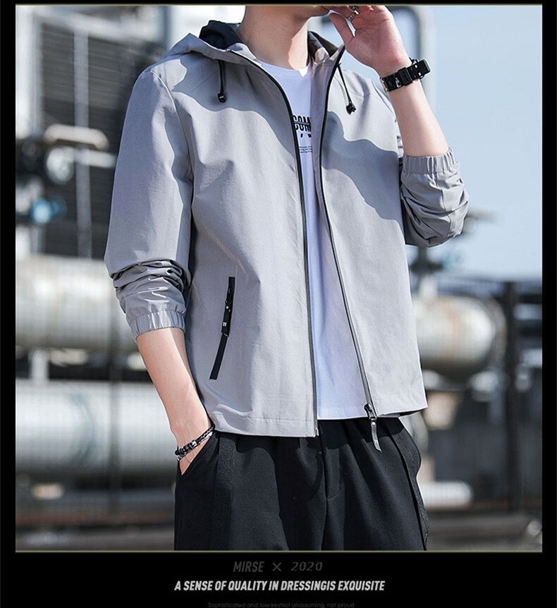 Мужская куртка 2024 весна новый корейский стиль оптом из Китая