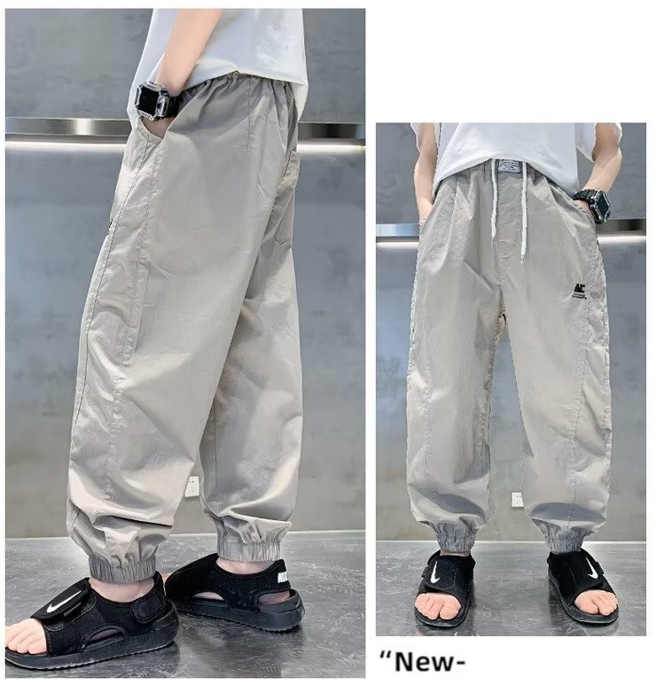 Детские летние хлопковые брюки 2024 нового дизайна оптом