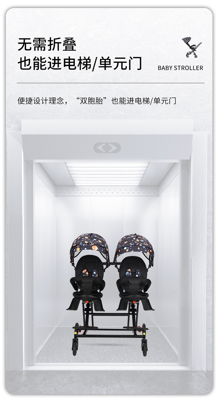 Детская коляска для двойни COOLBABY STROLLER оптом из Китая