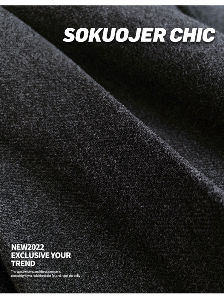 Женская юбка-плиссировка осенне-зимняя новинка из плотной шерсти с высокой посадкой, черного цвета, подчеркивающая стройность, большой размер A-силуэт оптом из Китая