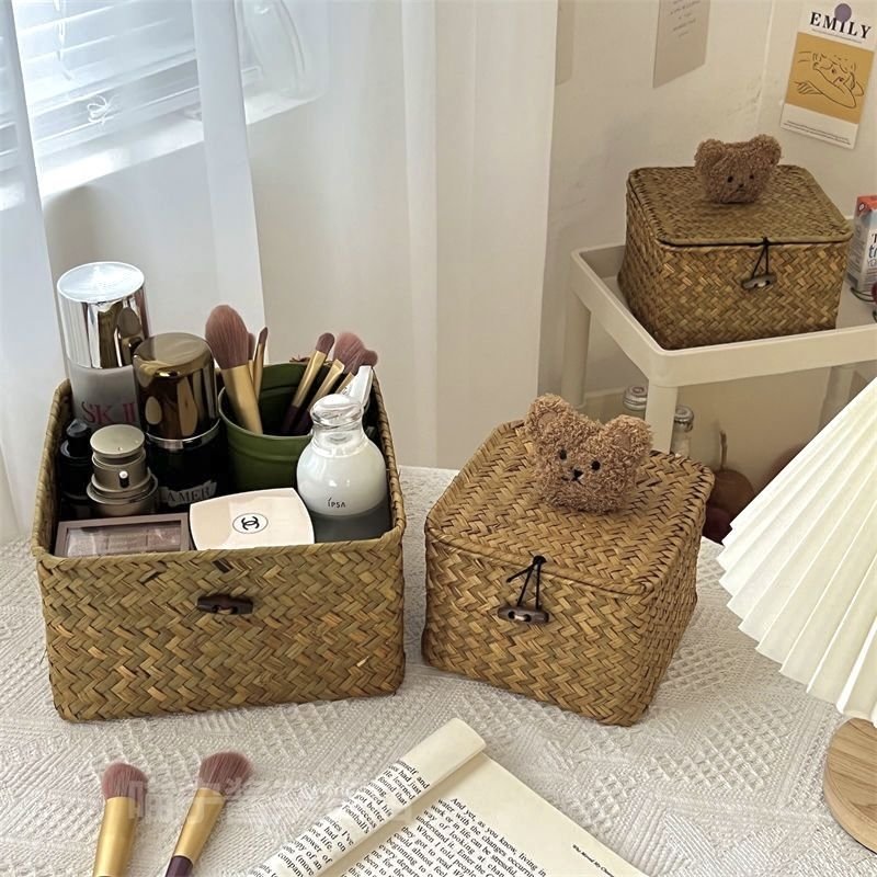 Корзина для хранения медведей из ивового плетения оптом