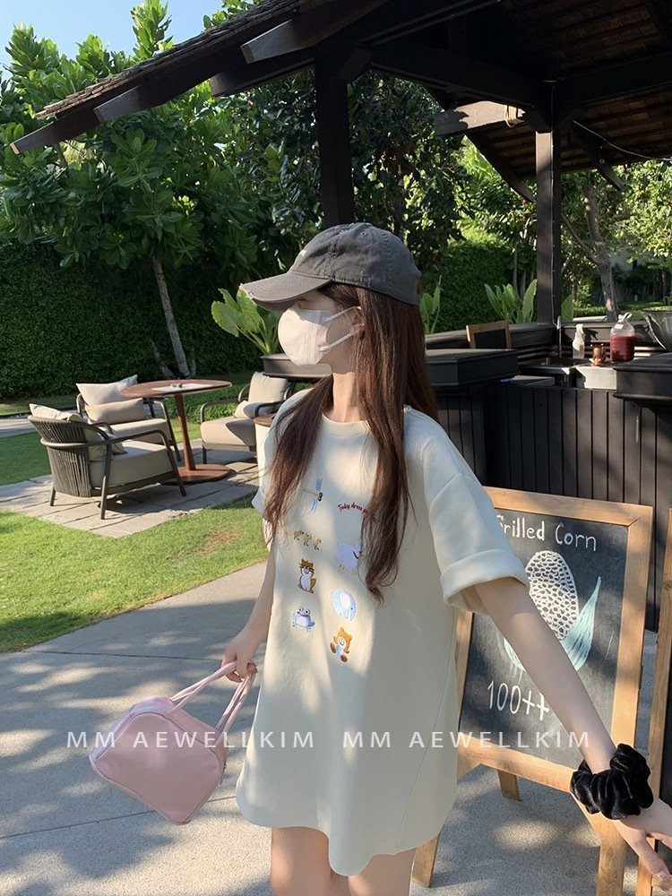 Женская футболка с коротким рукавом 2024 летней коллекции оптом