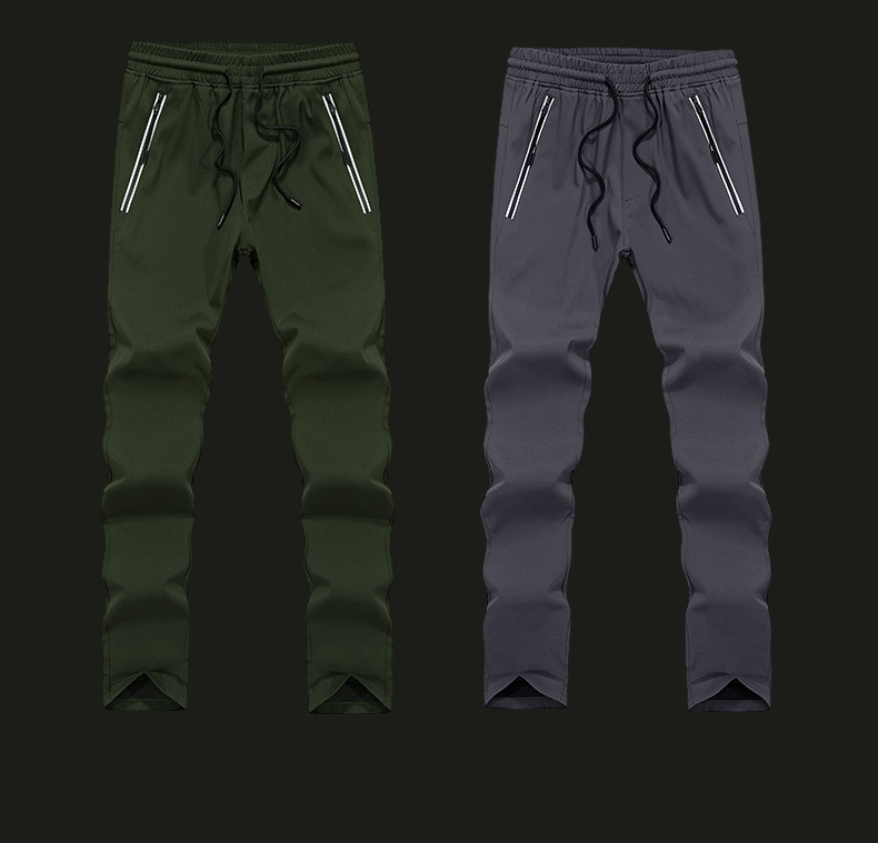 Мужские брюки весна новый корейский тренд молодежные стильные мужские большого размера спортивные джинсы оптом из Китая