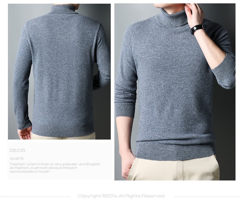 Мужской свитер из 100% шерсти оптом