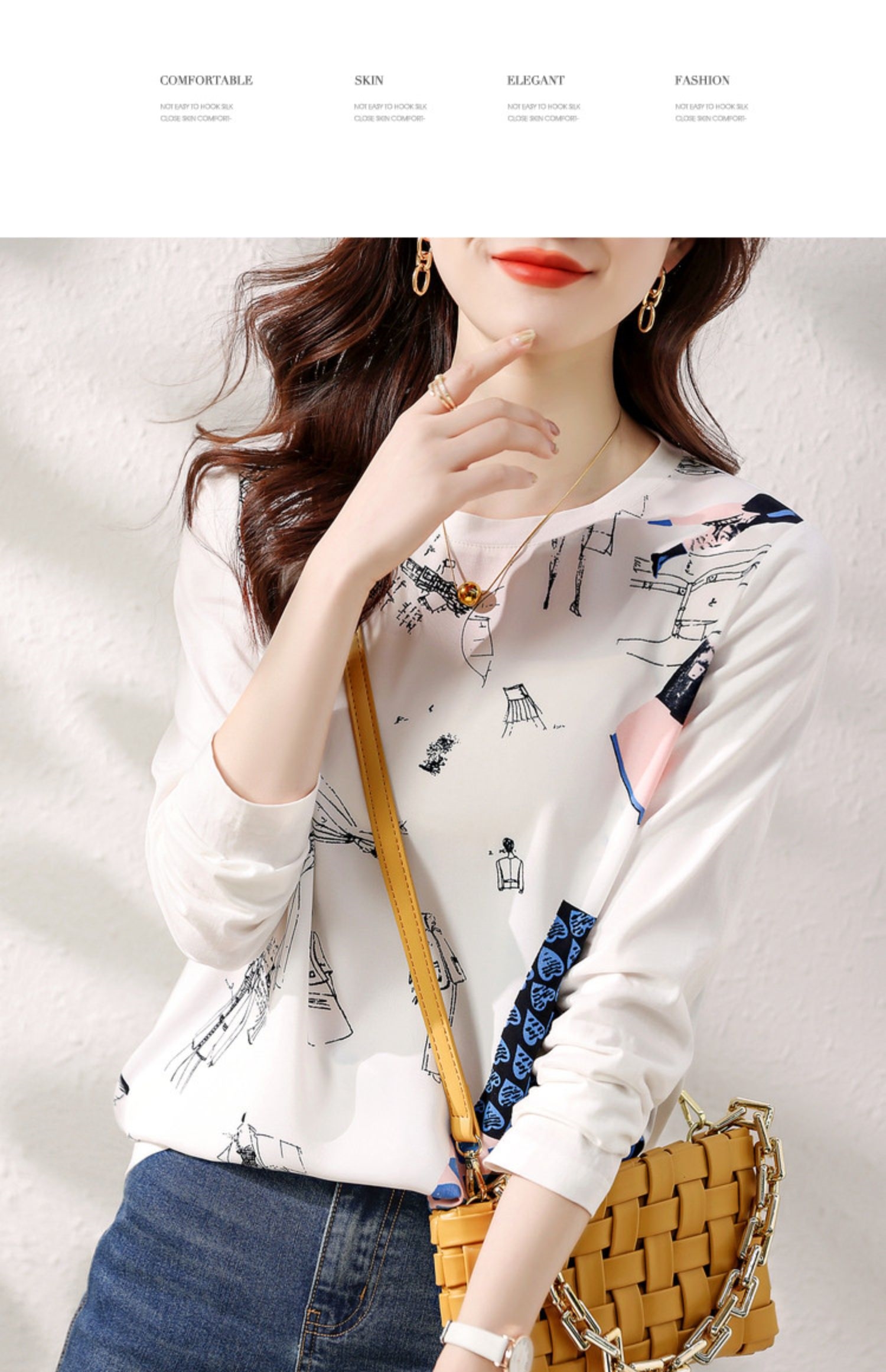 Базовая футболка с длинным рукавом оптом из Китая