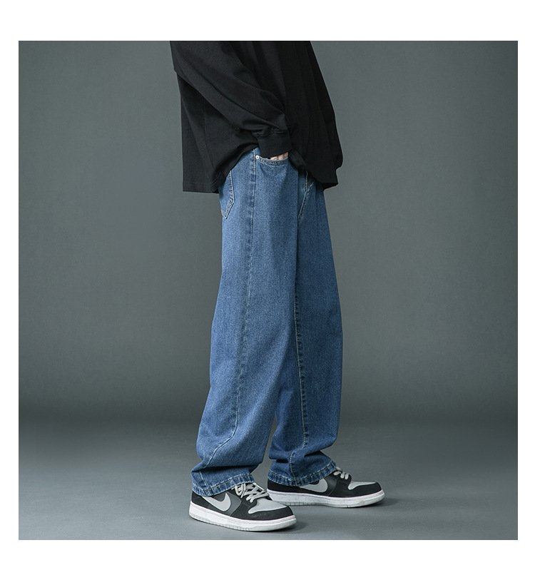 Мужские джинсы 2024 с прямыми штанинами оптом из Китая