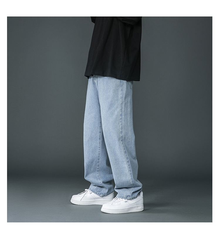 Мужские джинсы 2024 с прямыми штанинами оптом из Китая