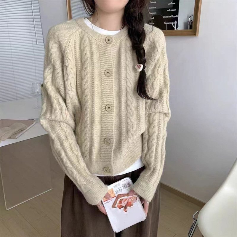 Женский свитер-кардиган в стиле ленивого ветра оптом