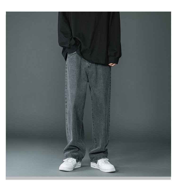 Мужские джинсы 2024 с прямыми штанинами оптом из Китая