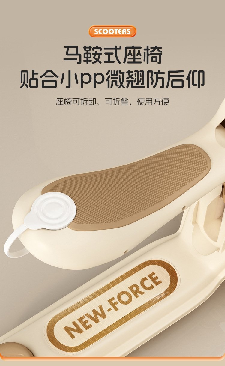 Детский трехколесный складной самокат оптом