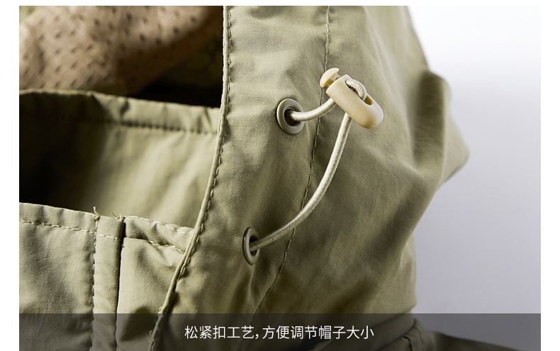 Мужской ветровой плащ с капюшоном оптом из Китая