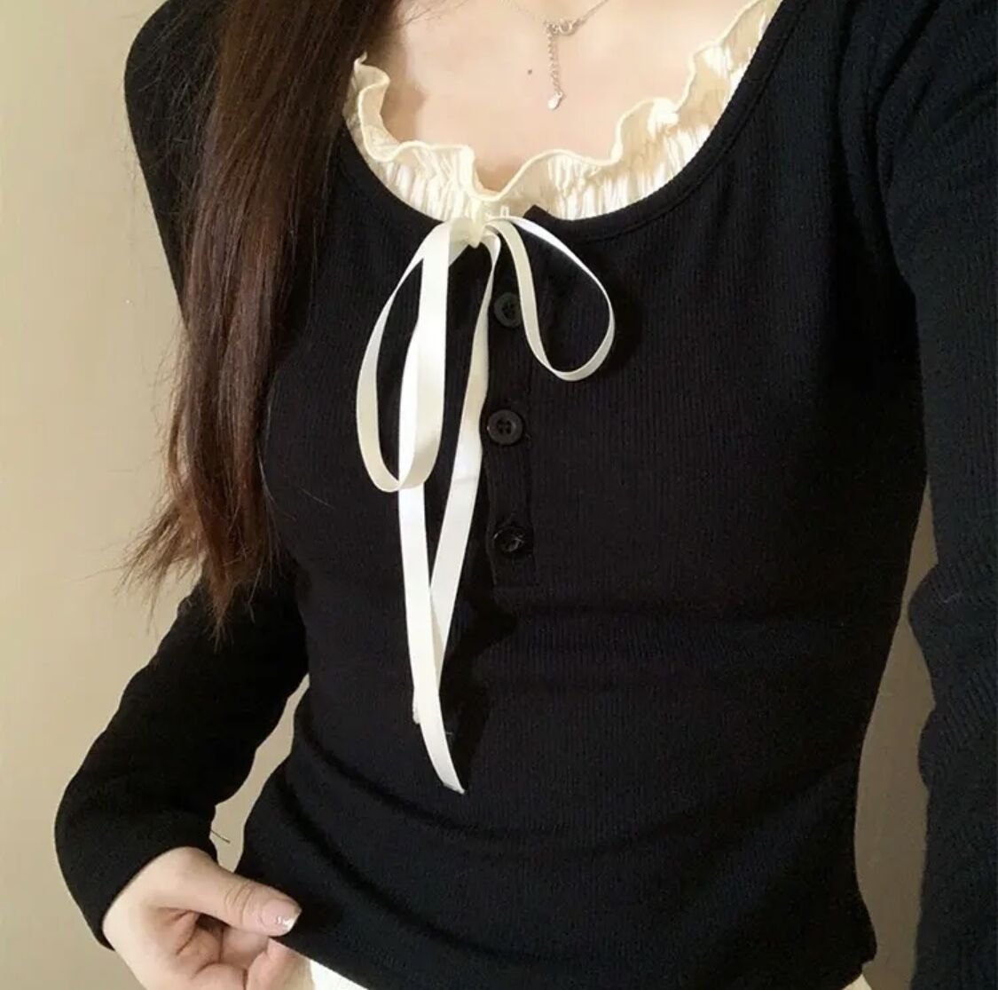 Лонгслив балетного стиля с американским сладко-острым вкусом оптом