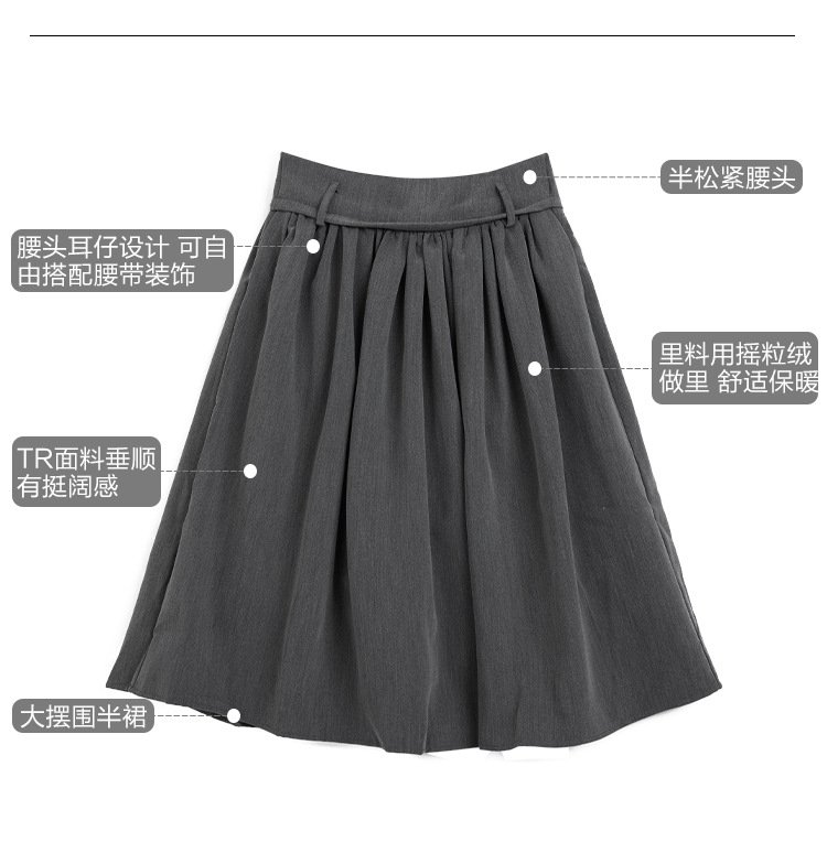 Женская зимняя юбка из вельвета оптом из Китая