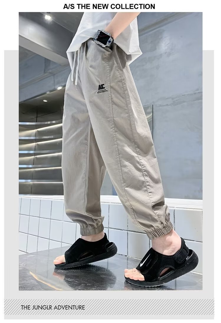 Детские летние хлопковые брюки 2024 нового дизайна оптом