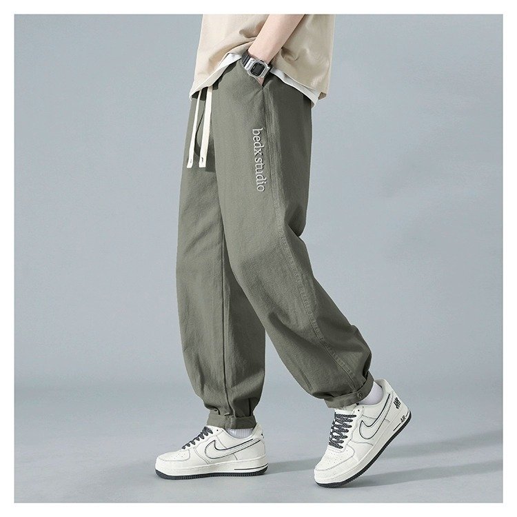 Летние мужские брюки с прямым кроем и американской вышивкой оптом из Китая