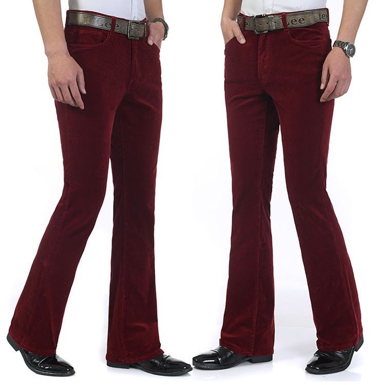 Мужские джинсы винтажного фасона из классического бархата оптом из Китая