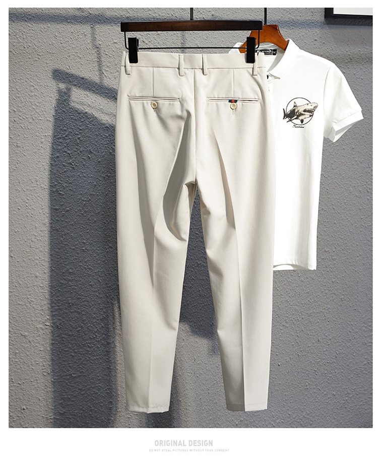 Мужские черные узкие брюки оптом из Китая