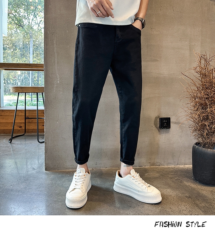 Мужские джинсы летние узкие прямые брюки оптом из Китая