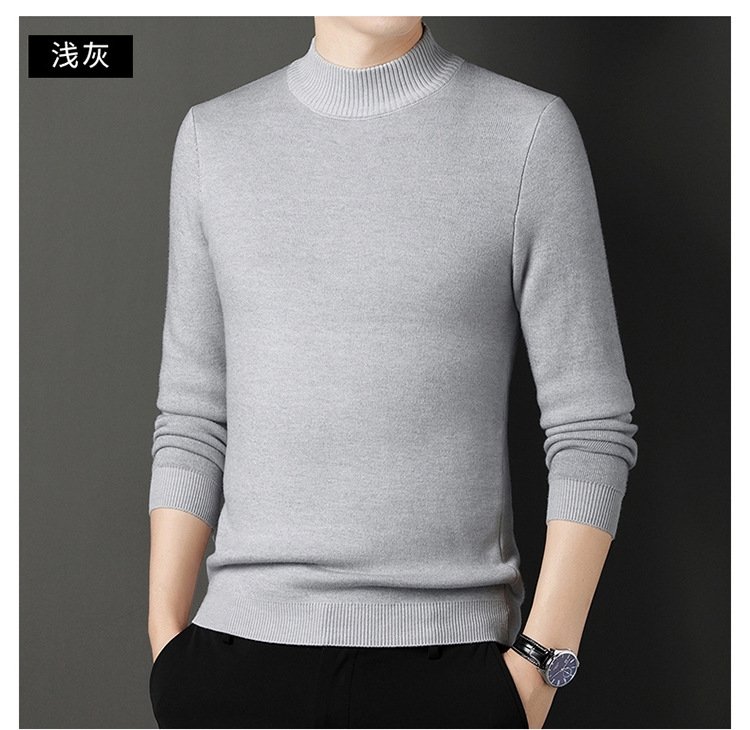 Мужской свитер с высоким воротником и утеплением оптом