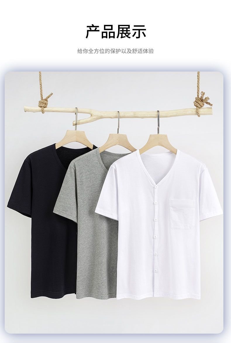 Мужская хлопковая рубашка с коротким рукавом оптом